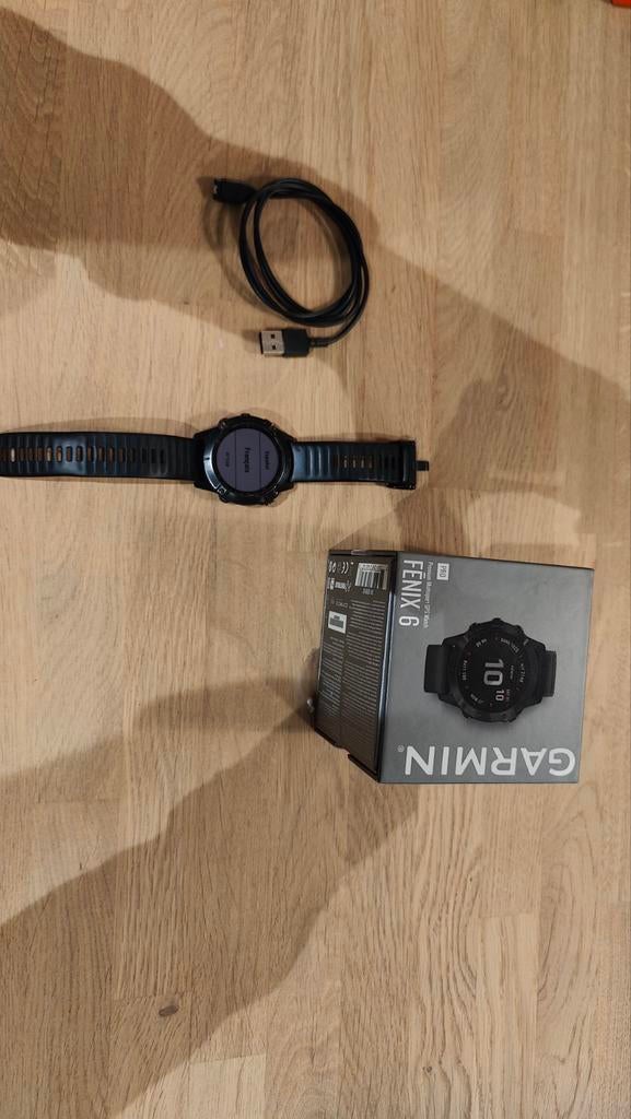Fenix 6 Pro 47mm, Enlèvement ou Envoi, Niveau de stress, Utilisé, Noir