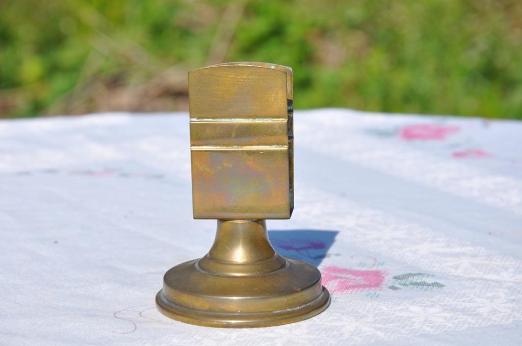 support en cuivre pour boite allumette decor ligne, Antiquités & Art, Enlèvement ou Envoi, Cuivre