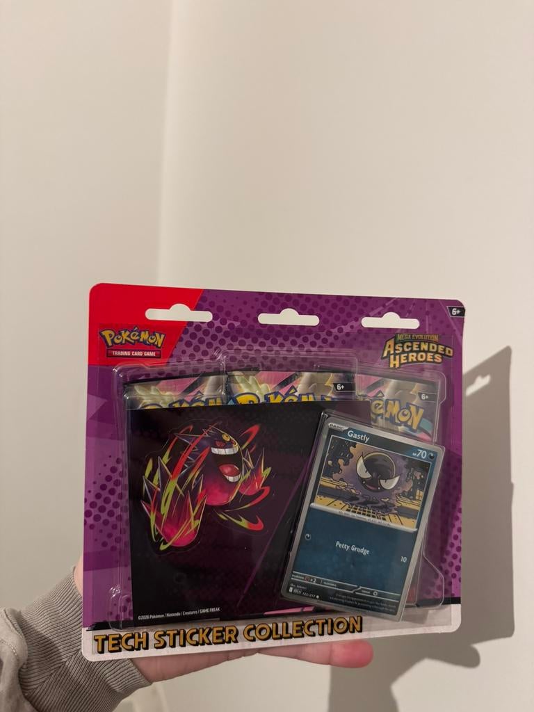 Ascended Heroes Gastly Tech Sticker Collection Pokemon, Hobby & Loisirs créatifs, Jeux de cartes à collectionner | Pokémon, Neuf