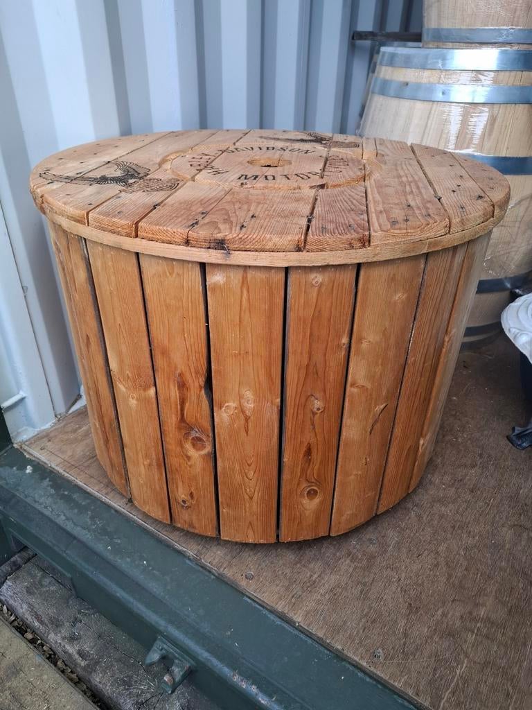 Table de bricolage ronde avec logos Harley Davidson !, Enlèvement, Rond