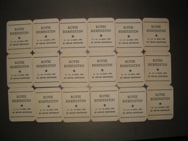 Apollinaris 3 : R/V : 11-08-1995 Série Royse Bierfeesten, Collections, Enlèvement ou Envoi, Comme neuf, Sous-bock