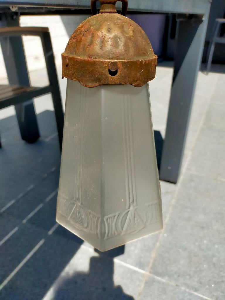 Prachtige Art Nouveau luster, Ophalen