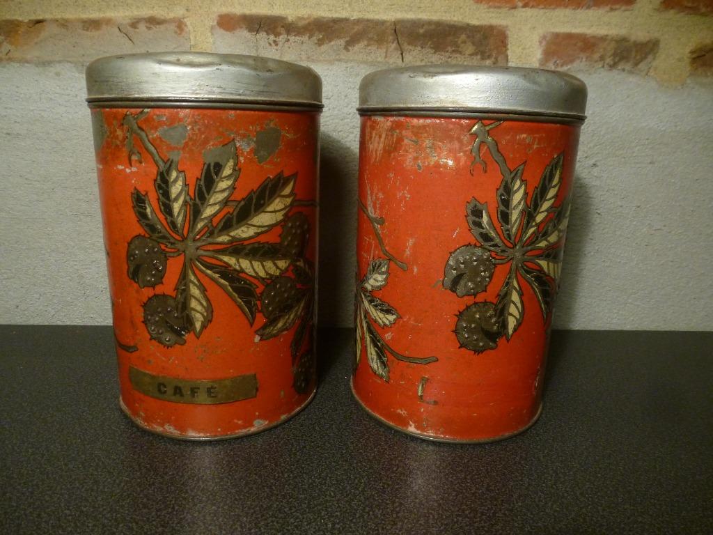 2 vieilles canettes de café, Enlèvement ou Envoi, Utilisé, Café