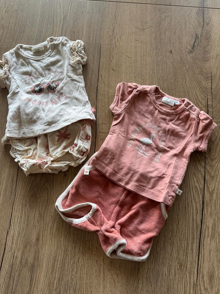 Baby meisjes 2 zomersetjes van Feetje m 56, Kinderen en Baby's, Ophalen of Verzenden, Zo goed als nieuw