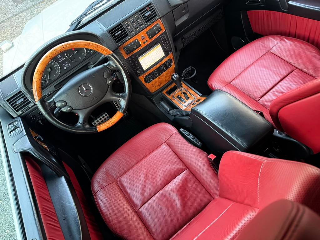 Mercedes G350 CDI Designo Pearl White/Red Zetelkoeling Full, Auto's, Mercedes-Benz, Automaat, Euro 5, 155 kW, G-Klasse