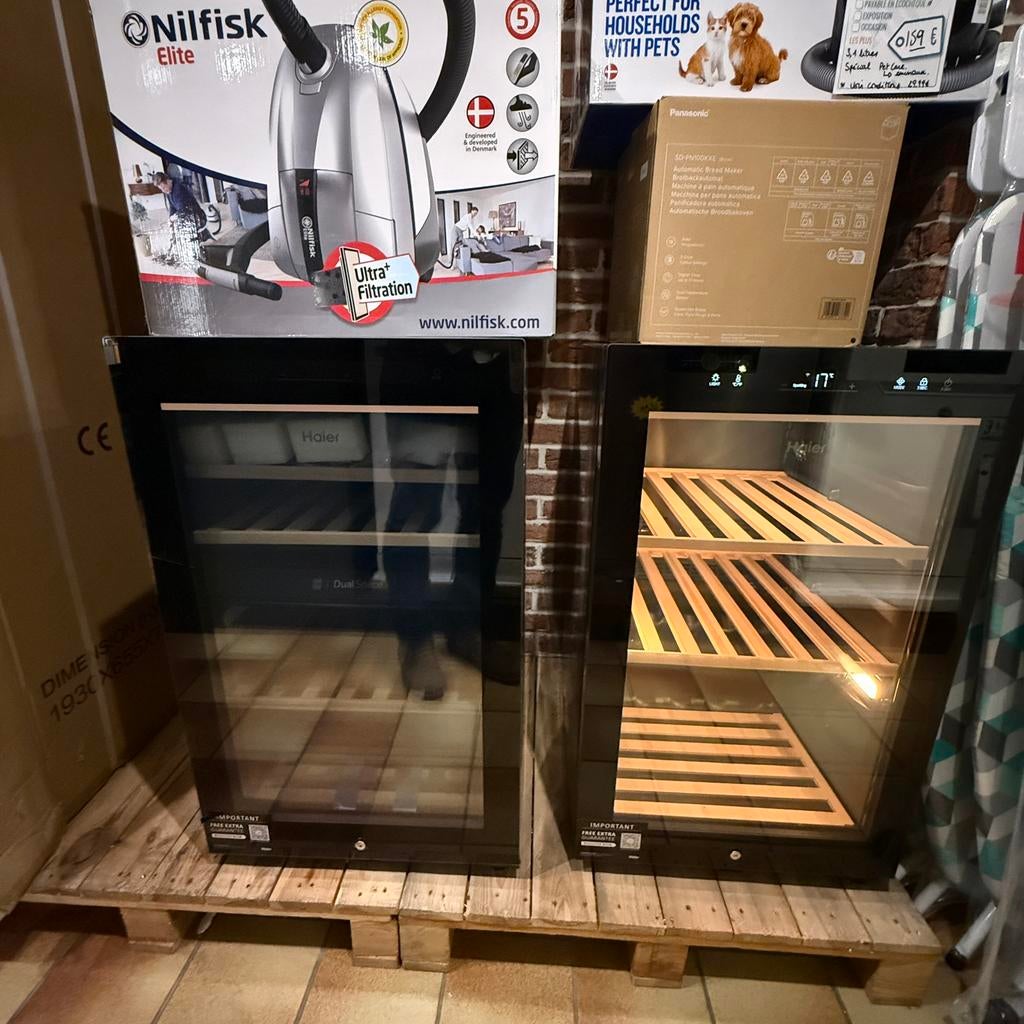 Cave à vin Haier mono et bi-zone 49 bouteilles, Enlèvement ou Envoi, Comme neuf, Moins de 85 cm