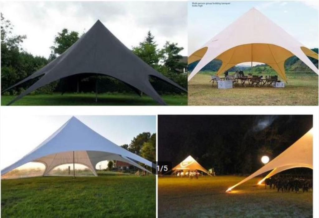 Voordeel! Kampeershelter 14x14m Starshade Stertent 2024 RGB, Ophalen of Verzenden, Nieuw