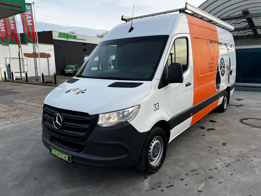 MERCEDES SPRINTER L4 airco, trekhaak,dakdrager, ladder, Auto's, Electronic Stability Program (ESP), Wit, Mercedes-Benz, Bedrijf