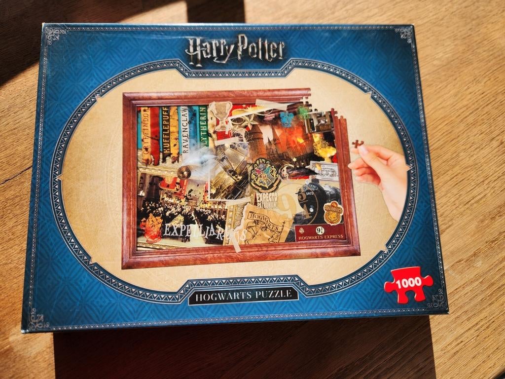 Harry Potter puzzel van 1000 stukjes, Ophalen of Verzenden, 500 t/m 1500 stukjes, Gebruikt, Legpuzzel