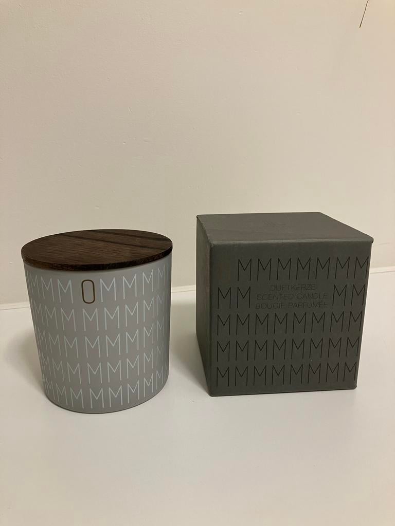 Glazen kaarshouder met houten deksel merk Räder, Ophalen of Verzenden, Hout, Kaars