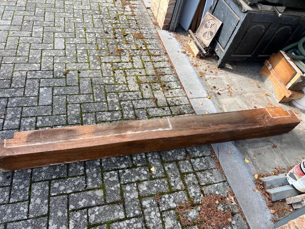 Eiken balk, Enlèvement, Utilisé, 180 à 250 cm, Poutres