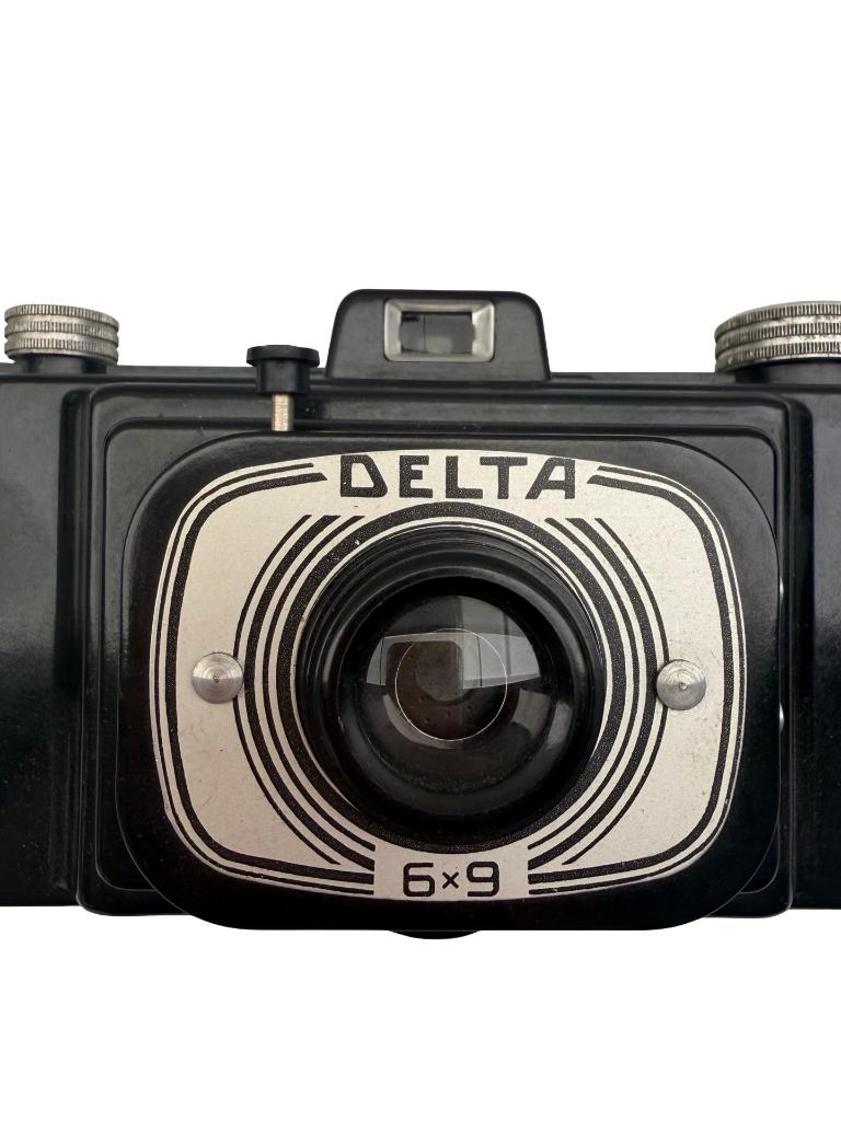Indo Fex Delta 6x9 bakelieten camera Frankrijk 1961, Verzamelen, Foto-apparatuur en Filmapparatuur, Ophalen of Verzenden, Fototoestel
