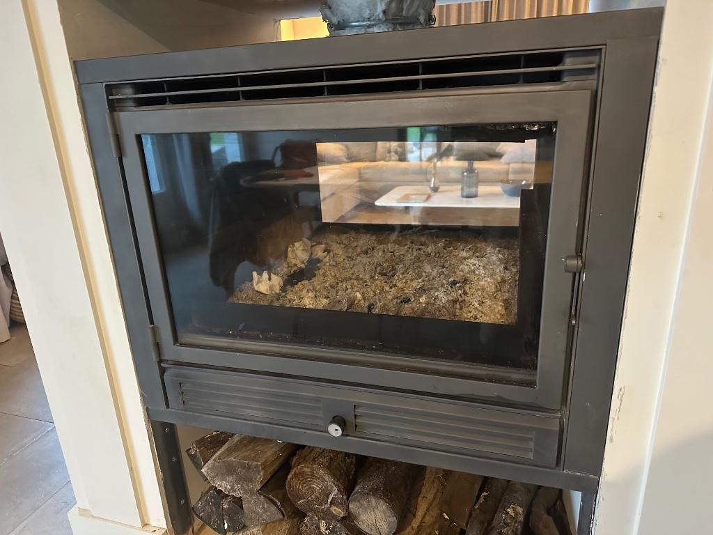 Insert à bois double face, Maison & Meubles, Cheminées, Enlèvement, Utilisé, Insert, Cheminée au bois