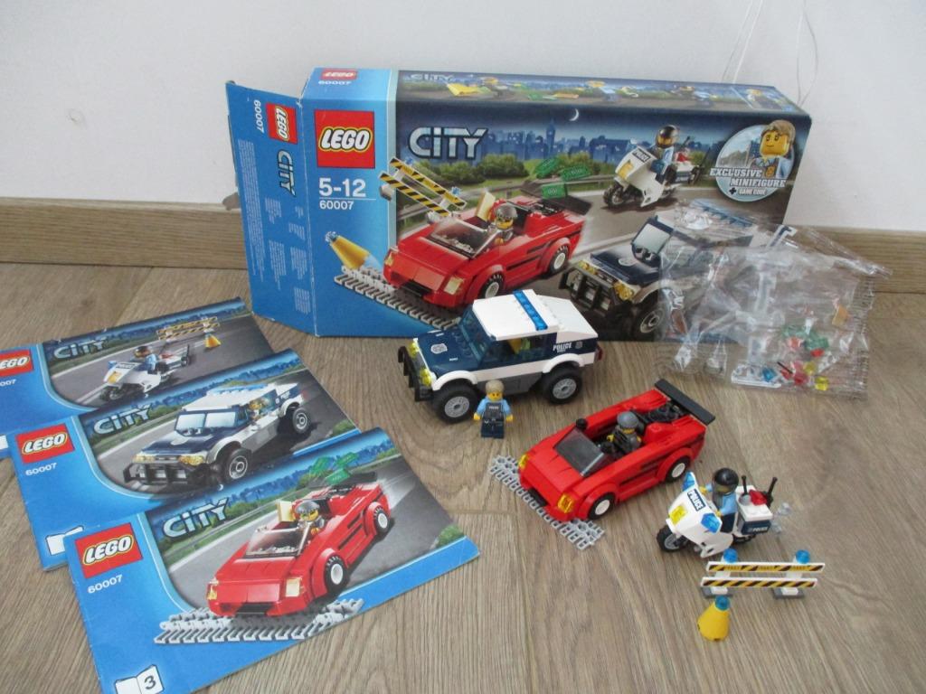 Lego City 60007, poursuite à grande vitesse, police, comme n, Envoi, Comme neuf, Ensemble complet, Lego