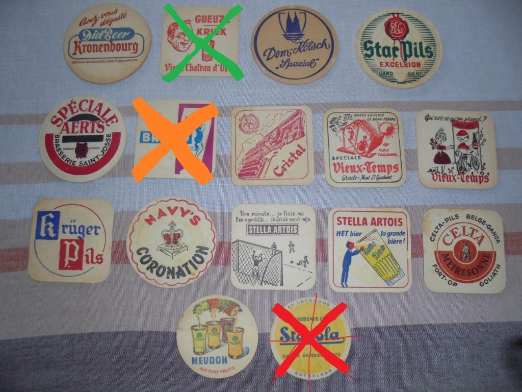 oude bierviltjes onderzetters bierkaartjes 50s viltjes retro, Verzamelen, Biermerken, Gebruikt, Viltje(s), Overige merken, Ophalen of Verzenden