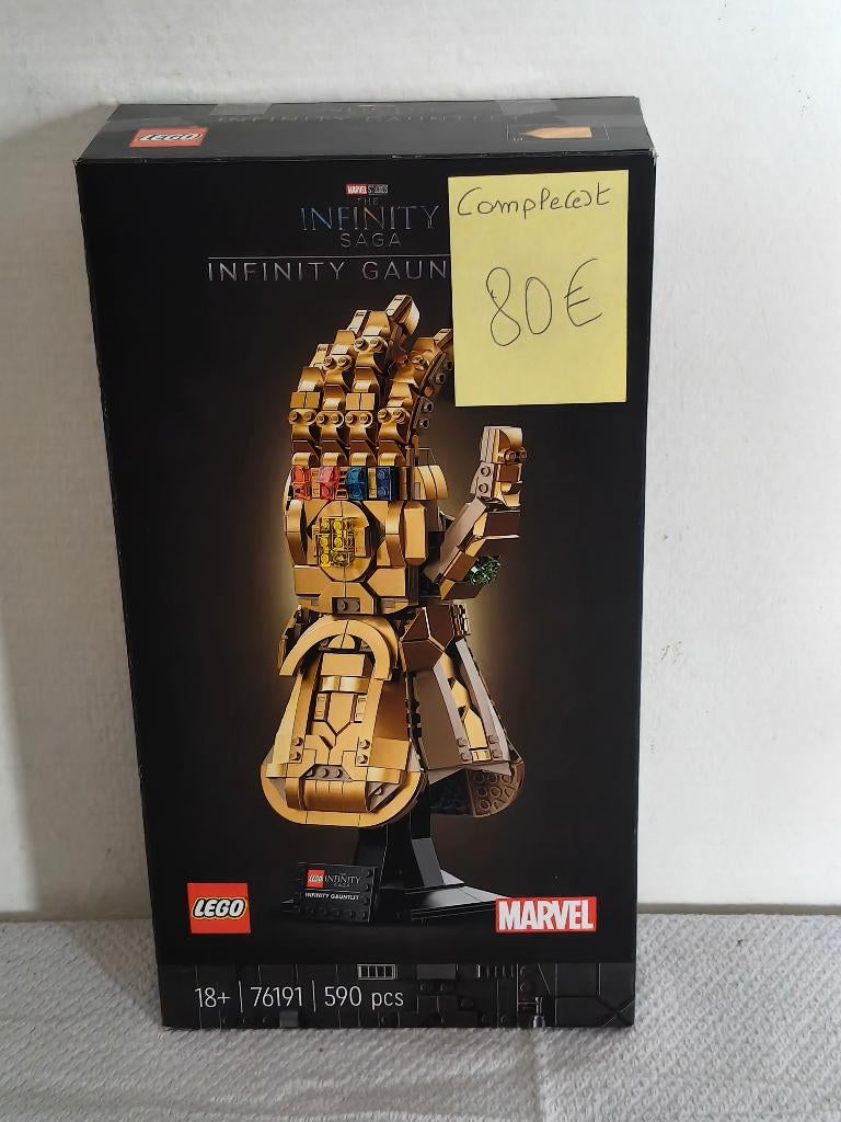 Lego Marvel 76191 Infinity Handschoen, Ophalen of Verzenden, Gebruikt, Lego
