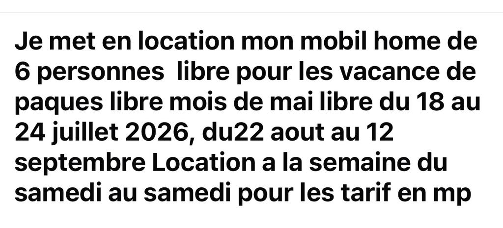 Location de mobil home sud de la france