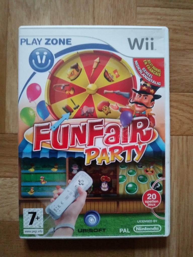 Funfair Party spel voor Wii of Wii U, Puzzel en Educatief, 2 spelers, Ophalen of Verzenden, Zo goed als nieuw