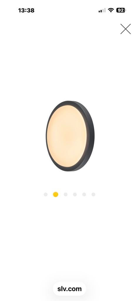 Lot de 10 plafonniers extérieurs LED /30cm /anthracite /-35%, Spot encastrable ou Spot mural, Comme neuf, Contemporain, Enlèvement