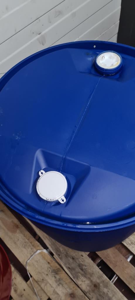 Blauwe tonnen 200l, Tuin en Terras, Regentonnen, 150 liter of meer, Ophalen, Gebruikt, Kunststof