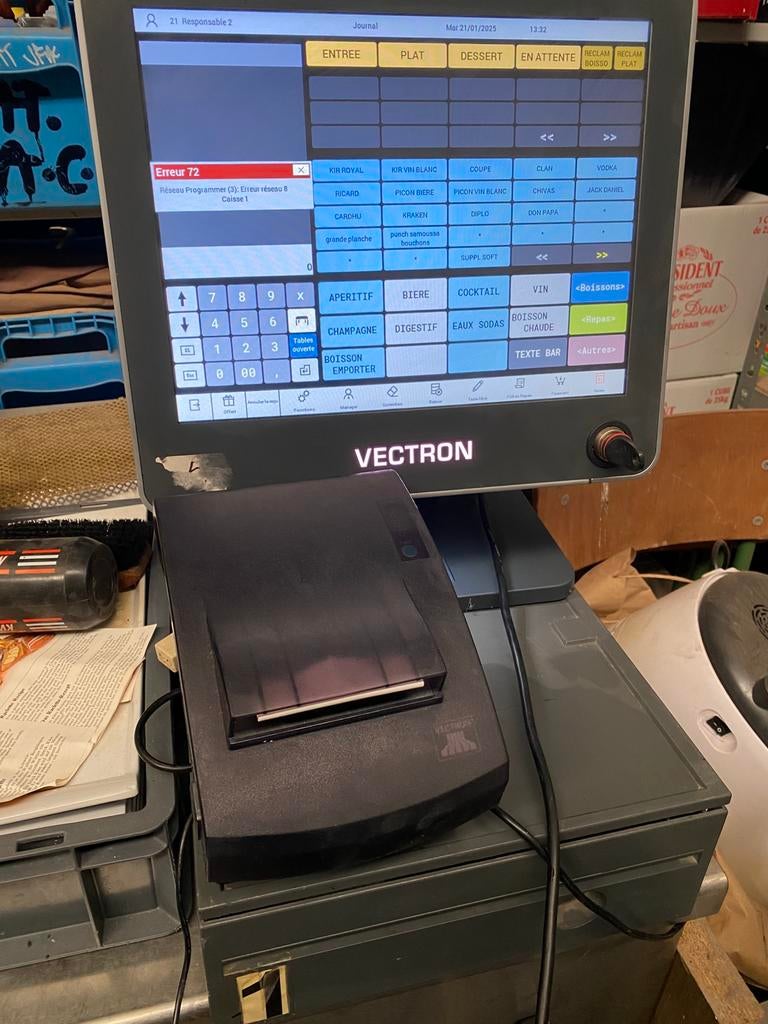 Caisse enregistreuse pour restaurant ect.. VECTRON POS15, Enlèvement