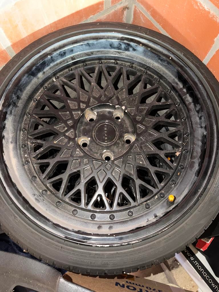 Ispiri velgen zwart 5x120 BMW E36/E46/E90, Autos : Pièces & Accessoires, Pneus et Jantes, 245 mm, Véhicule de tourisme, Pneus été