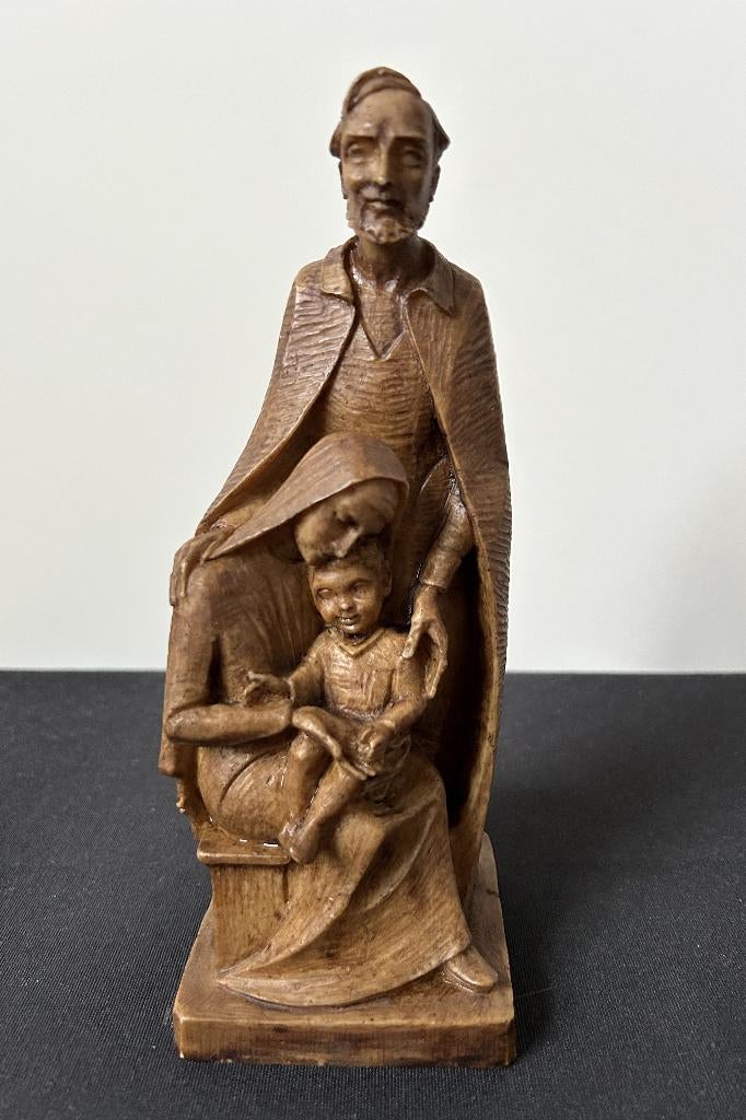 Belle statue - Joseph, Marie, Jésus, Antiquités & Art, Enlèvement ou Envoi