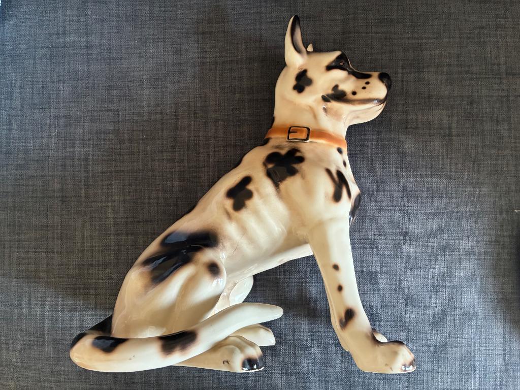 Beeld van een Deense Dog in keramiek, Ophalen of Verzenden