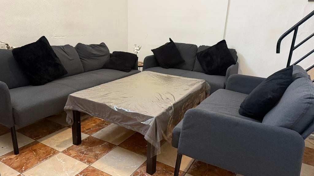 Canapés + table basse, Maison & Meubles, Enlèvement, Utilisé, Tissus, Cozy