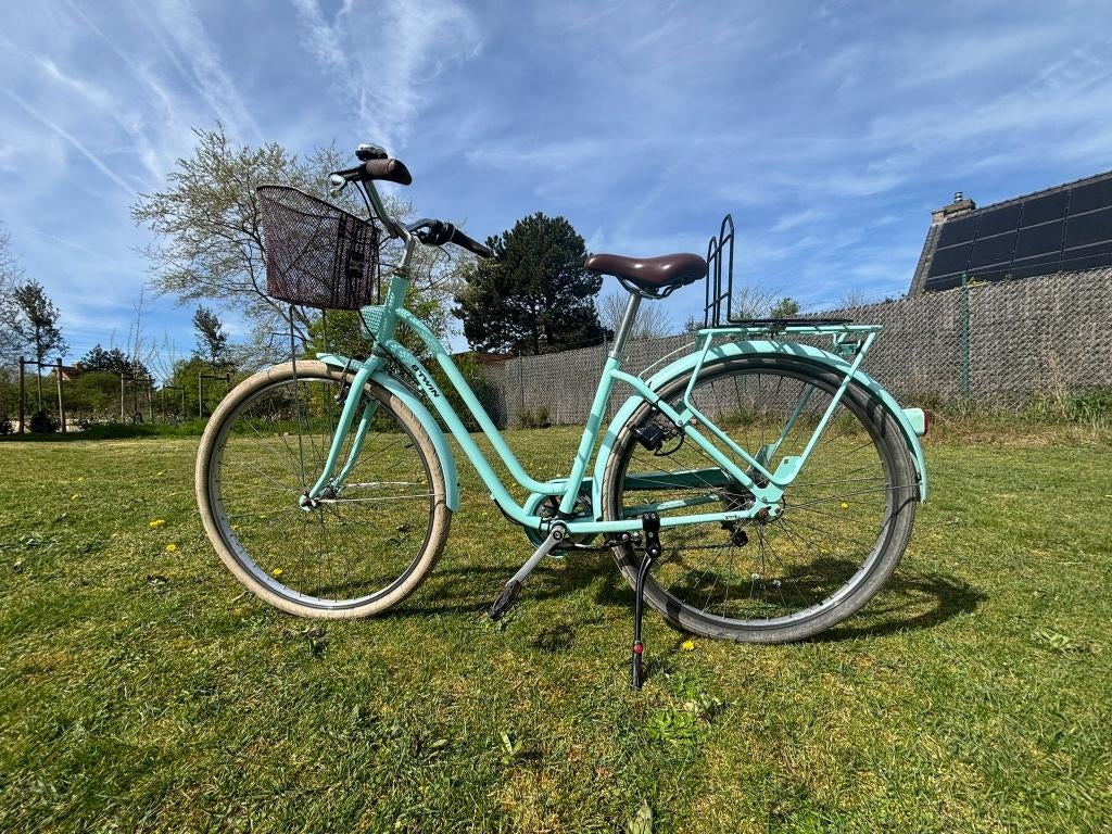 Damesfiets (banden 28 inch), Fietsen en Brommers, Fietsen | Meisjes, B-twin, Gebruikt, Versnellingen, Ophalen