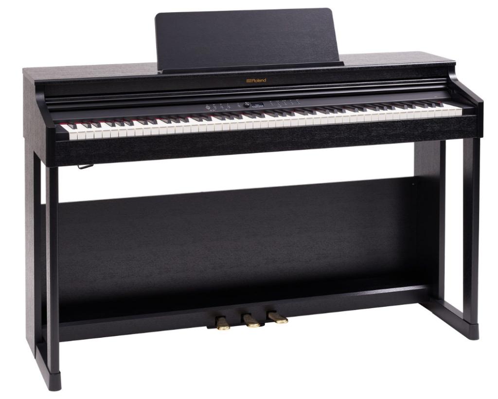 Roland RP701 CB Digitale Piano – Zwart gesatineerd, Muziek en Instrumenten, Piano's, Ophalen, Gebruikt, Zwart, Digitaal