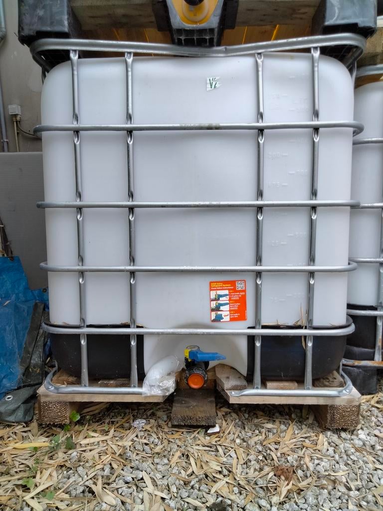 Ibc container 1000l, Ophalen