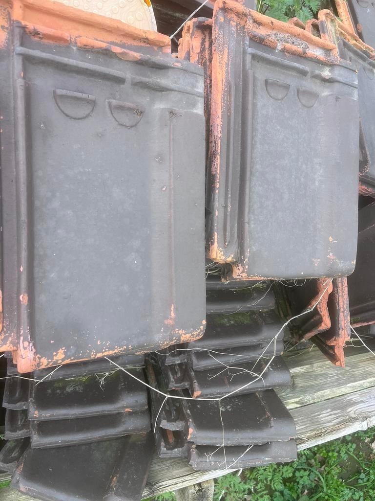 Stormpannen mat bruin ongeveer 100 vierkanter meter, Ophalen, Zo goed als nieuw