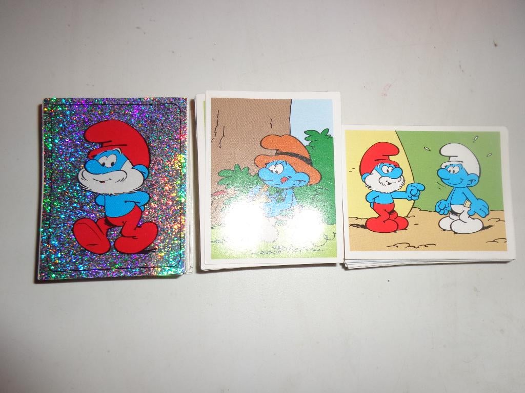 autocollant panini schtroumph, Enlèvement ou Envoi, Schtroumpfs, Utilisé, Image, Affiche ou Autocollant