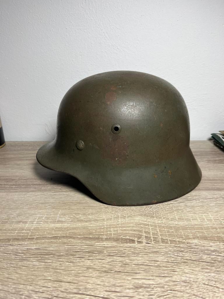 Duitse helm m35 ex dd wh, Verzamelen, Militaria | Tweede Wereldoorlog, Ophalen of Verzenden, Landmacht, Helm of Baret