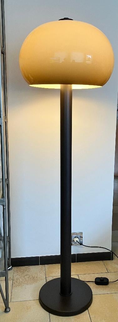 Vintage vloerlamp jaren 70/80 - Mushroom/Space Age design, Ophalen, Gebruikt, 100 tot 150 cm, Overige materialen