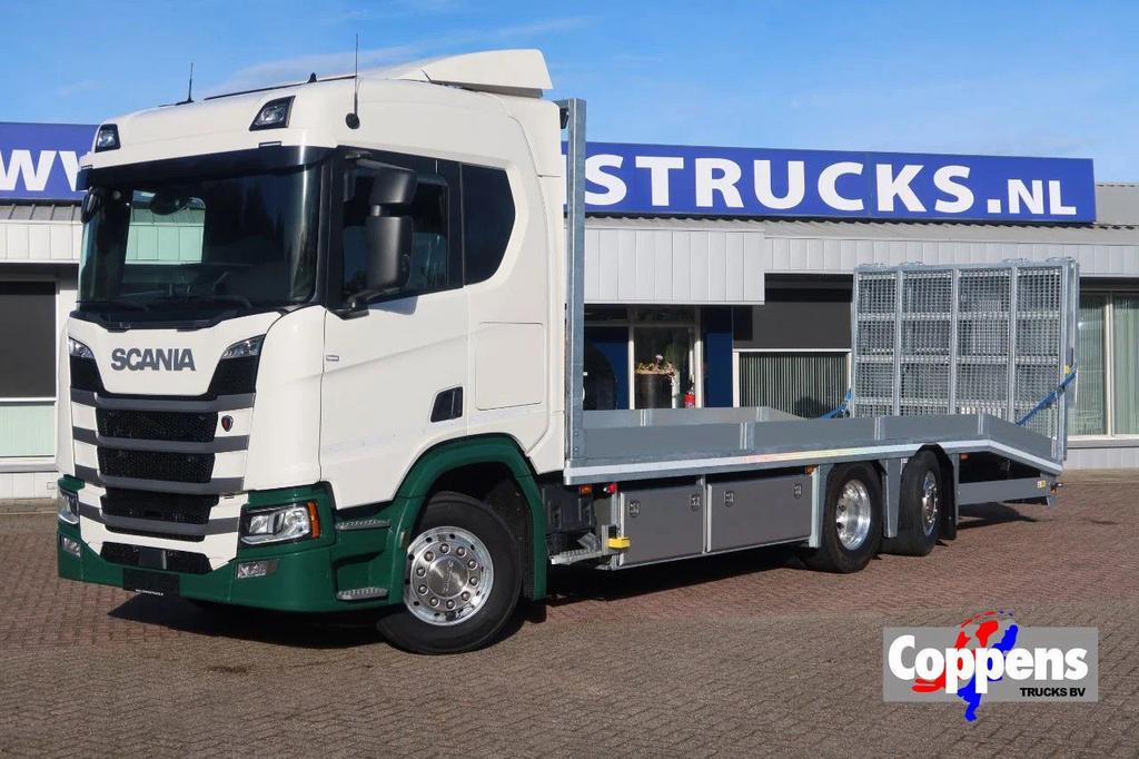 Scania R500 NGS Machine oprijwagen Stuur as., Automaat, Scania, Wit, Bedrijf