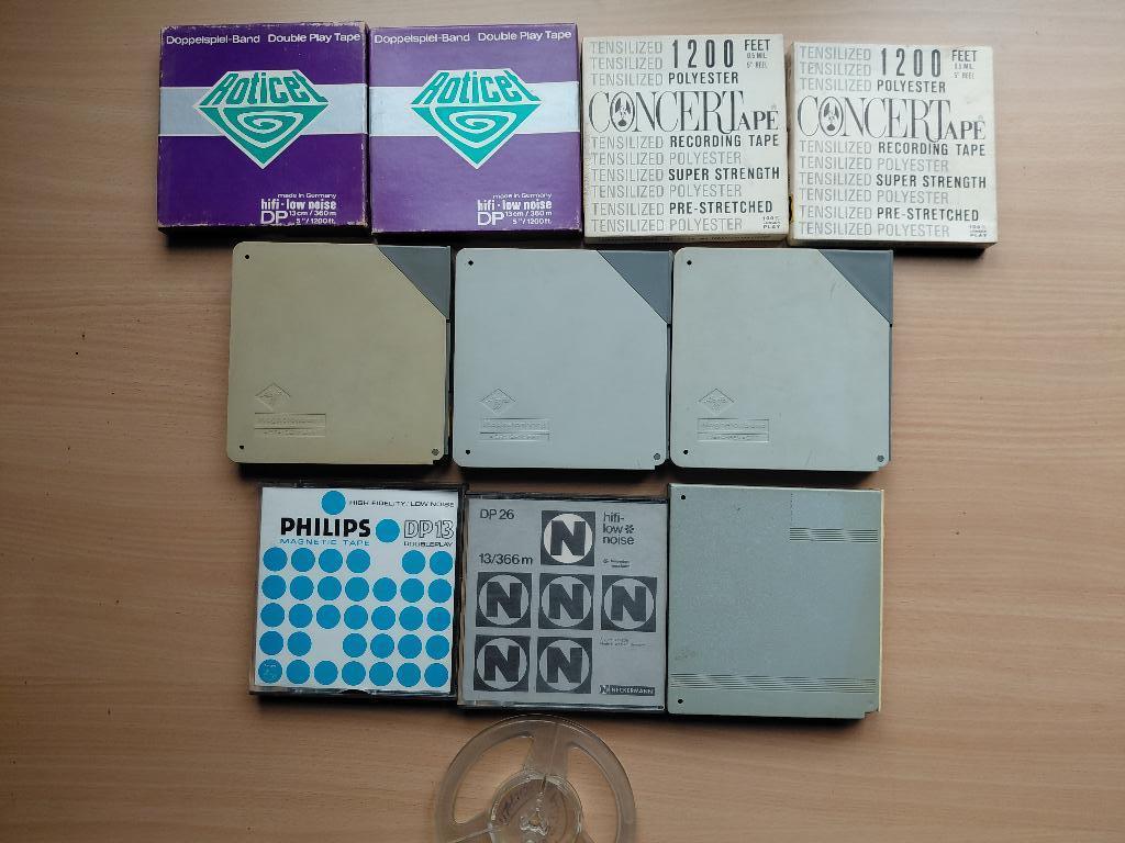 10 bandes magnétiques de 13 cm, Enlèvement ou Envoi, Magnétophone, Avec bandes