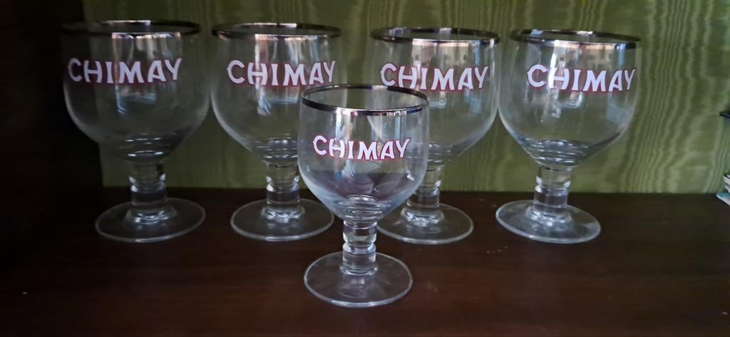 Nieuwe CHIMAY 33 cl glazen - 2 €, Verzamelen, Glas en Drinkglazen, Ophalen