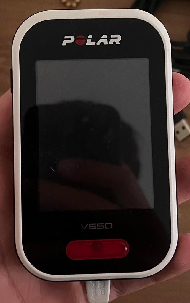 Polar V650  Fietscomputer + stuurhouder, Fietsen en Brommers, Fietsaccessoires | Fietscomputers, Gebruikt, Draadloos, GPS, Ophalen