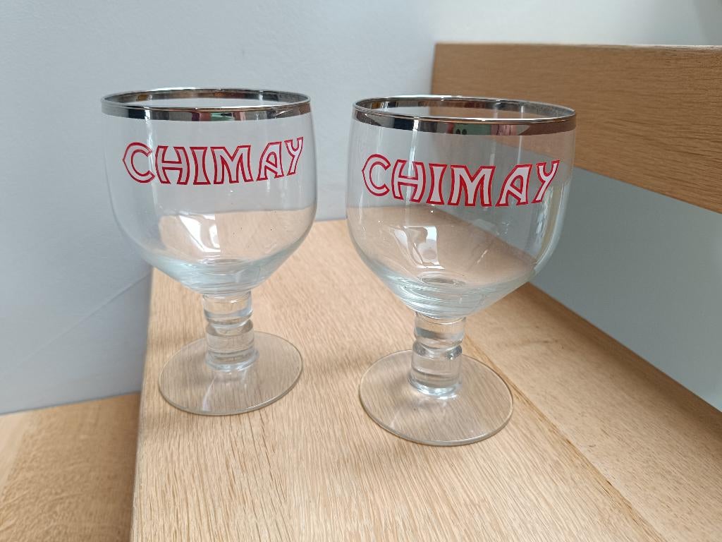 2 Chimay bierglazen - België, Ophalen