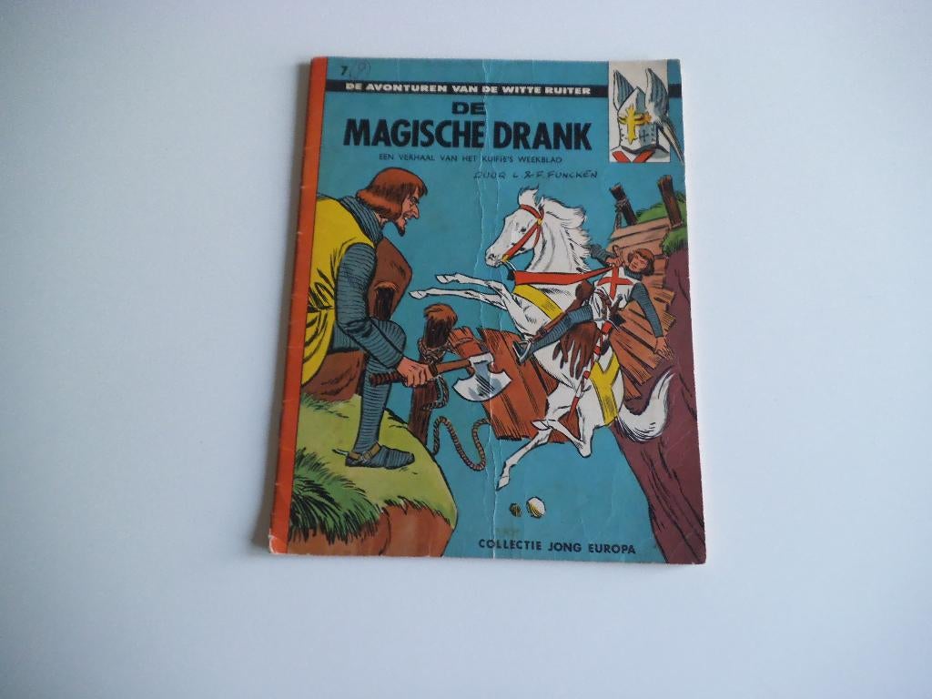 De witte ruiter  De magische drank Jong Europa  7, Gelezen, Eén stripboek, François craenhals, Ophalen of Verzenden