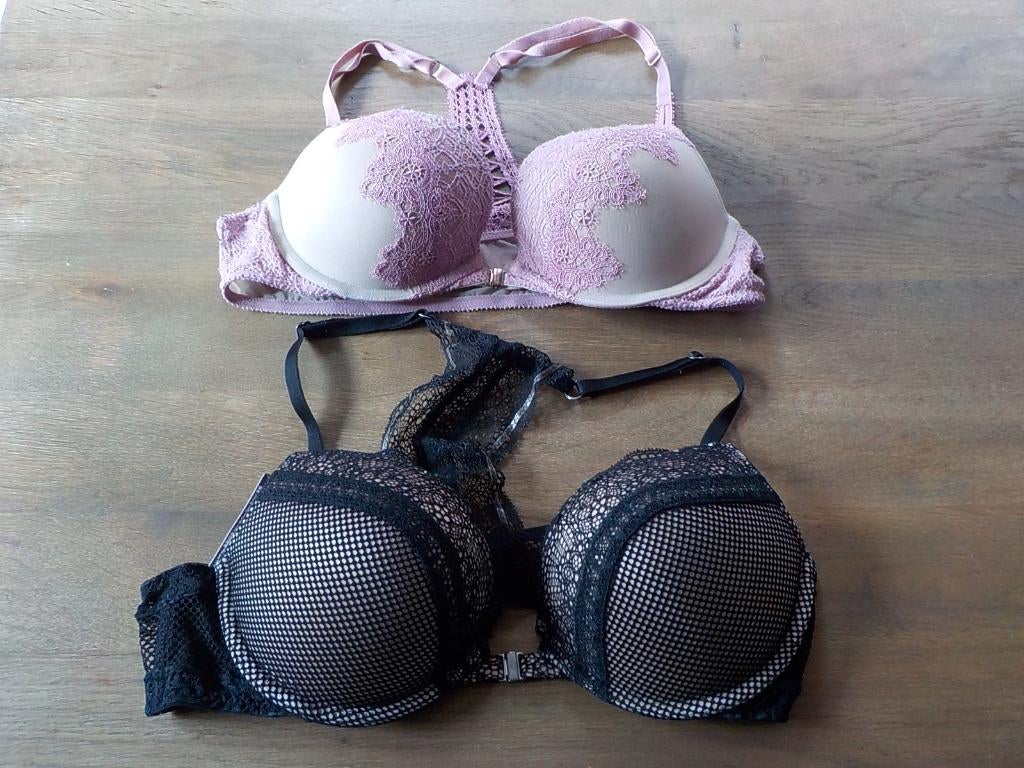 2 x bh Victoria's Secret uit New York City maat 80C, Victoria's Secret, Ophalen of Verzenden, Roze, BH