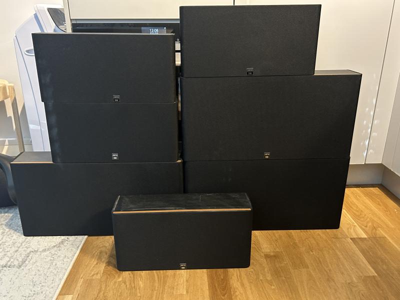 7.0 Jamo D 6sur & D 6LCR Professioneel audiosysteem, Audio, Tv en Foto, Luidsprekerboxen, Ophalen, Gebruikt, Complete surroundset