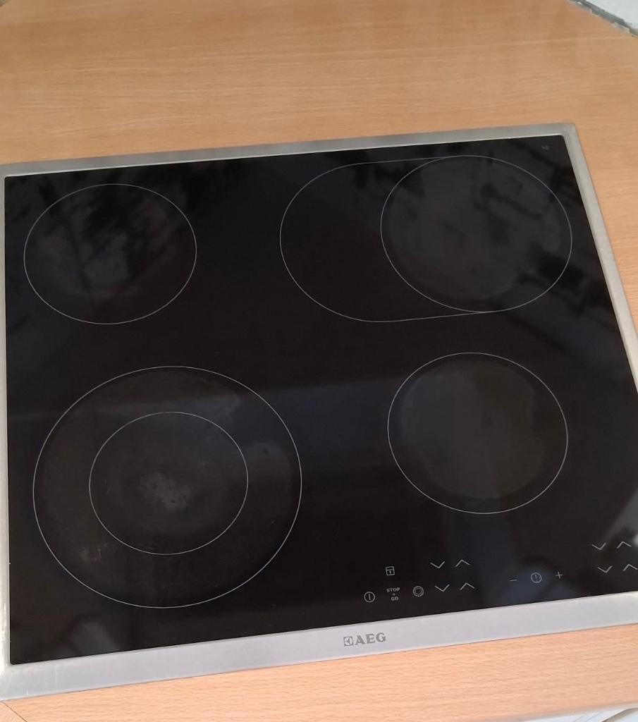 AEG Kookplaat, Elektronische apparatuur, Ophalen, Gebruikt, 4 kookzones, Inbouw