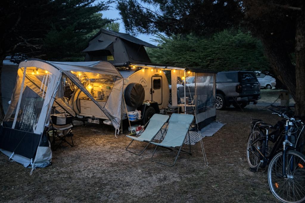 Hero Camper, Caravans en Kamperen, Caravans, Particulier, Luifel, Tot en met 4, 1000 - 1250 kg