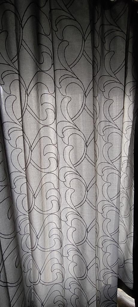 Tenture grise satinée, Maison & Meubles, Ameublement | Rideaux & Stores à lamelles, Enlèvement ou Envoi, Comme neuf, Gris