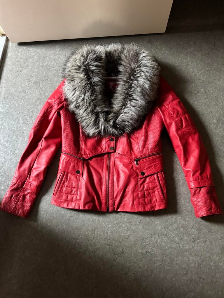 Lederen damesjas large, Kleding | Dames, Wintersportkleding, Ophalen of Verzenden, Zo goed als nieuw