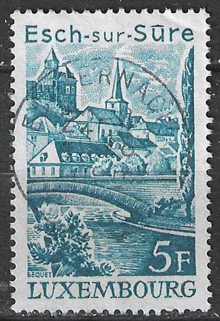 Luxemburg 1977 - Yvert 897 - Esch-sur-Sûre - 5 F. (ST), Envoi, Luxembourg, Affranchi