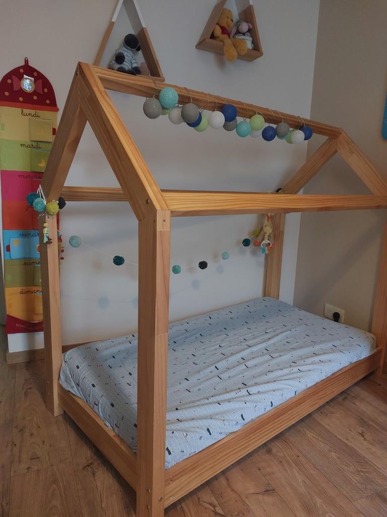 Cabinebed Montesorri zonder matras 140 x 70, Ophalen